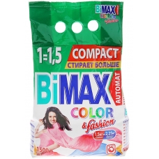 ПОРОШОК СТИРАЛЬНЫЙ BIMAX 1,5кг Color&Fashion ПОРОШОК СТИРАЛЬНЫЙ BIMAX 1,5кг Color&Fashion